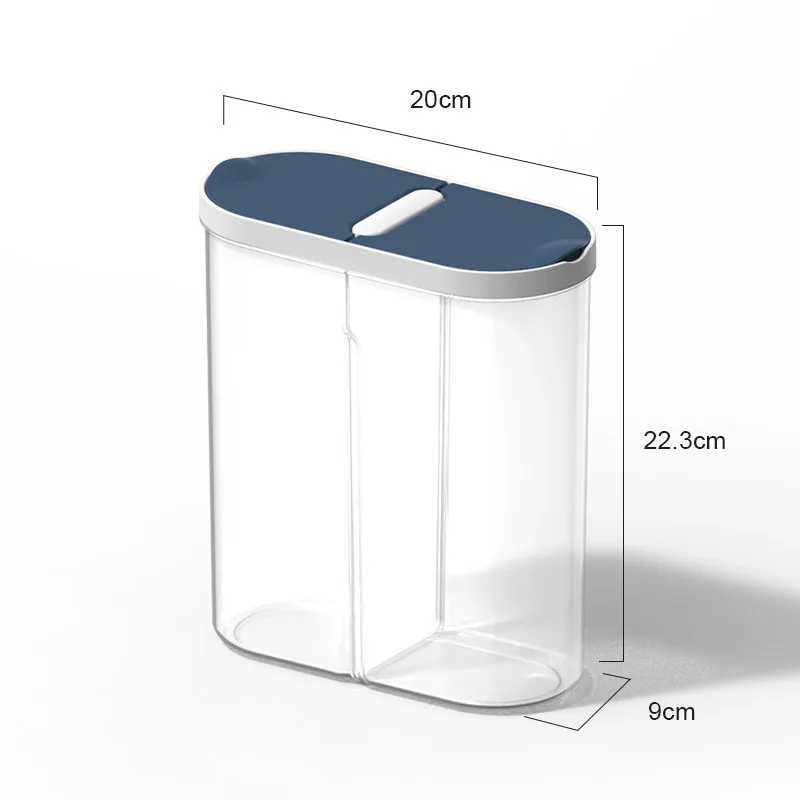 Kitchen storage box rice storage box food storage container food storage box storage box Plastic Storage Container Pasta Rice Dispenser Cereals Organizer Boxes Cabinet Fridge Storage Jars Home Kitchen Accessories