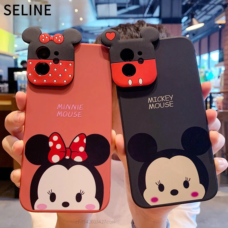 Disney Tsum Tsum Mickey Minnie Dumpo Cute Camera Doll Iphone Case Aesthetic For Iphone 12 11 Pro Max 7 8 Plus Xs X Xr Se 6s Phone Case Covers Aliexpress