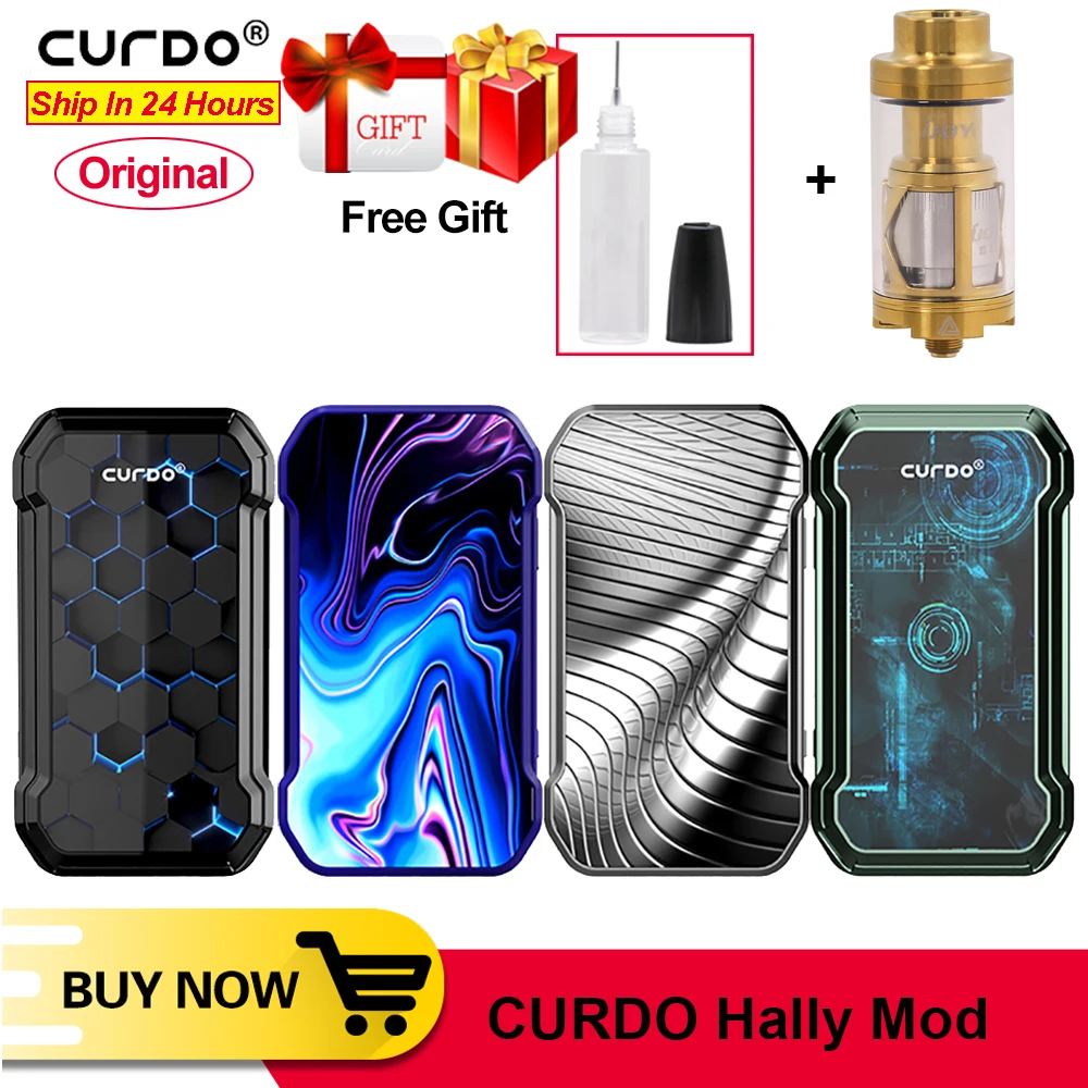 Curdo Hally TC бокс-мод с 0,96 дюймовым экраном с баком Ijoy Limiless XL для Curdo Hally TC E-Cig kit VS Drag 2 Mod