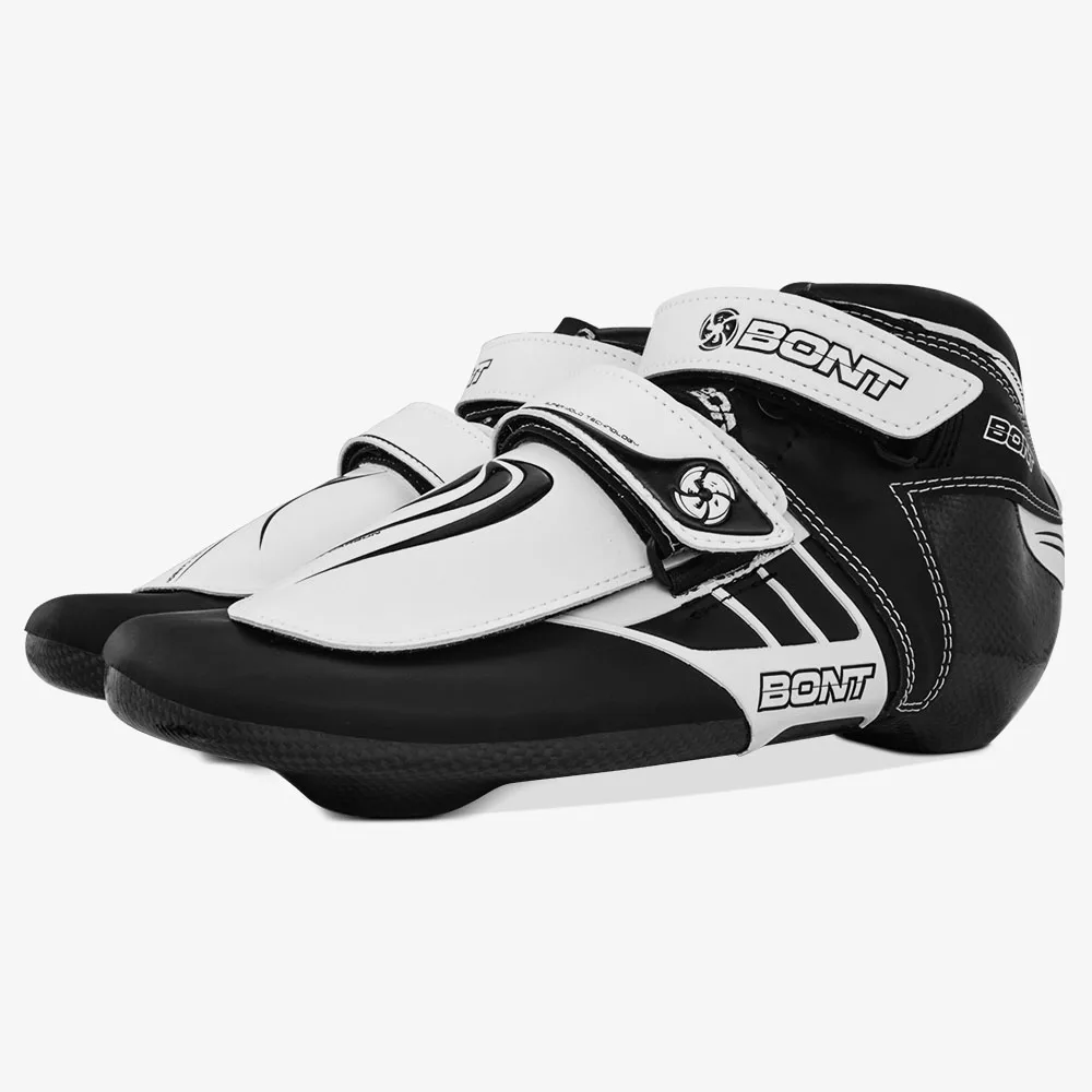 Оригинальные короткие трековые ботинки Bont ST Z boot speed ледовые роликовые коньки Heatmoldable Углеродные волокна Competetion гоночные ролики