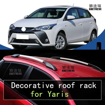 

2Pcs Roof bars For Toyota Yaris hatchback 2014 2019 2018 17 Aluminum Alloy Side Bars Cross Rails Roof Rack Luggage