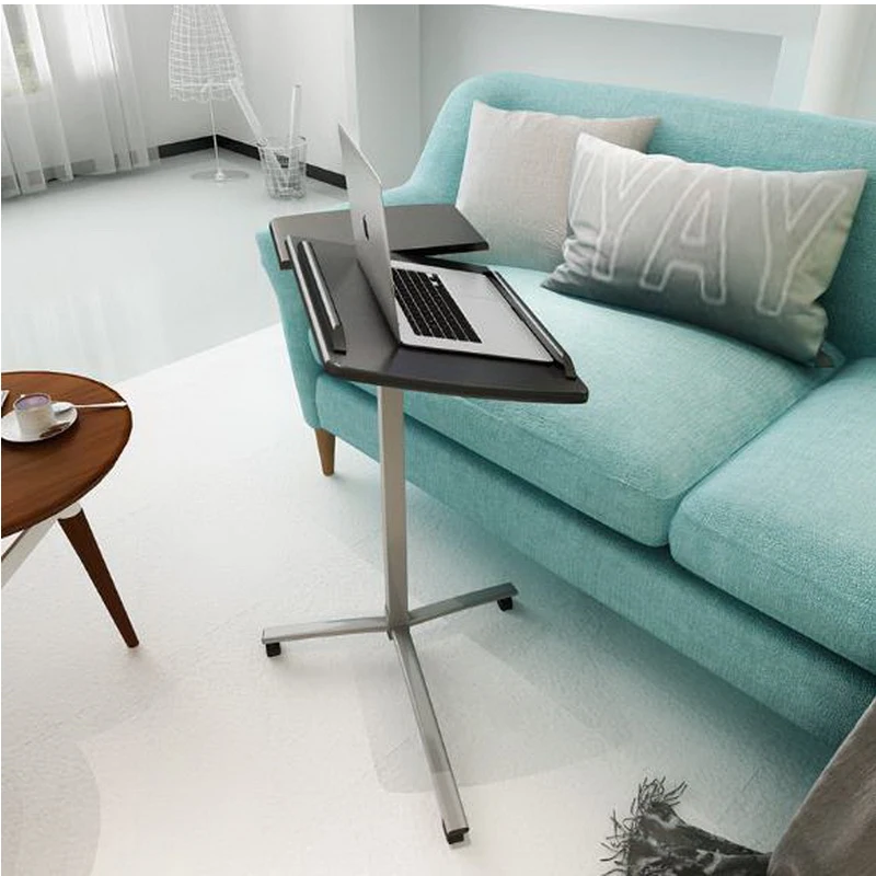 

250628/Simple lazy table Laptop table Bed table with desk sofa Side stand up and down Movable bedside table