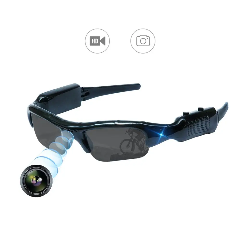Видео камера солнцезащитные очки Cam Видео Snapshot Спорт на открытом воздухе портативный Full HD рекордер камера для рыбалки, езды на велосипеде, Пешие прогулки