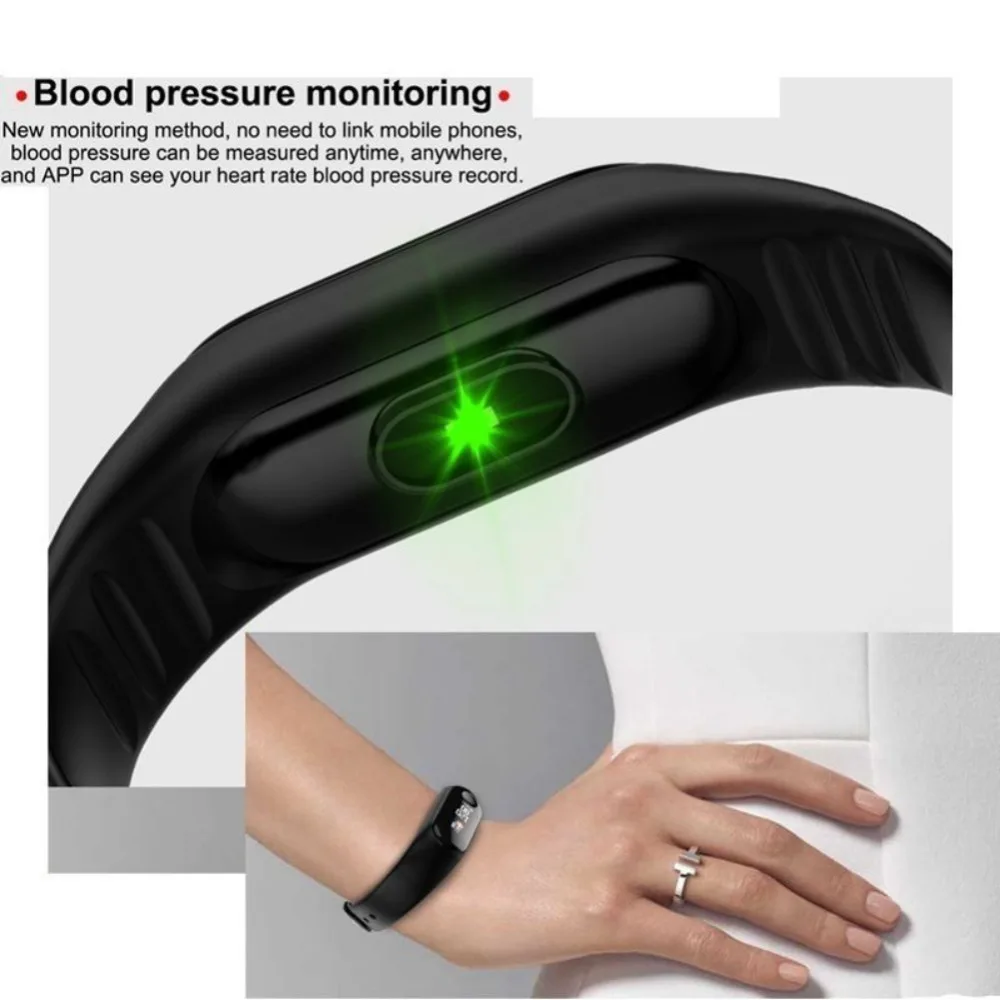 Плавательный носимый Водонепроницаемый Bluetooth Смарт-браслет часы браслет цветной экран фитнес-трекер кровяное давление для мужчин и женщин