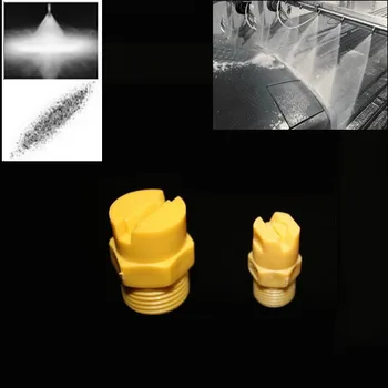 

1/4 Inch Flat spray nozzle plastic BSPT 65 95 110 flat fan angle shape car auto Metal cleaning industry plating water jet mist