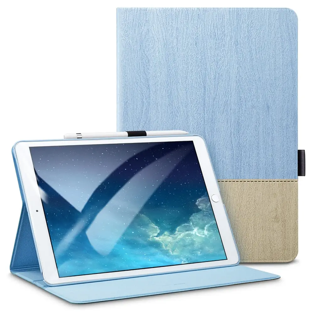 Чехол-книжка ESR Urban Premium для iPad 7th Gen 10,", простая оксфордская ткань из искусственной кожи, умный чехол для iPad 7 чехол - Цвет: Blue