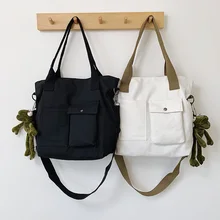 Белые холщовые сумки, большая женская сумка, высокое качество, повседневные женские сумки, сумка-тоут, испанская Фирменная Наплечная Сумка, женская большая сумка