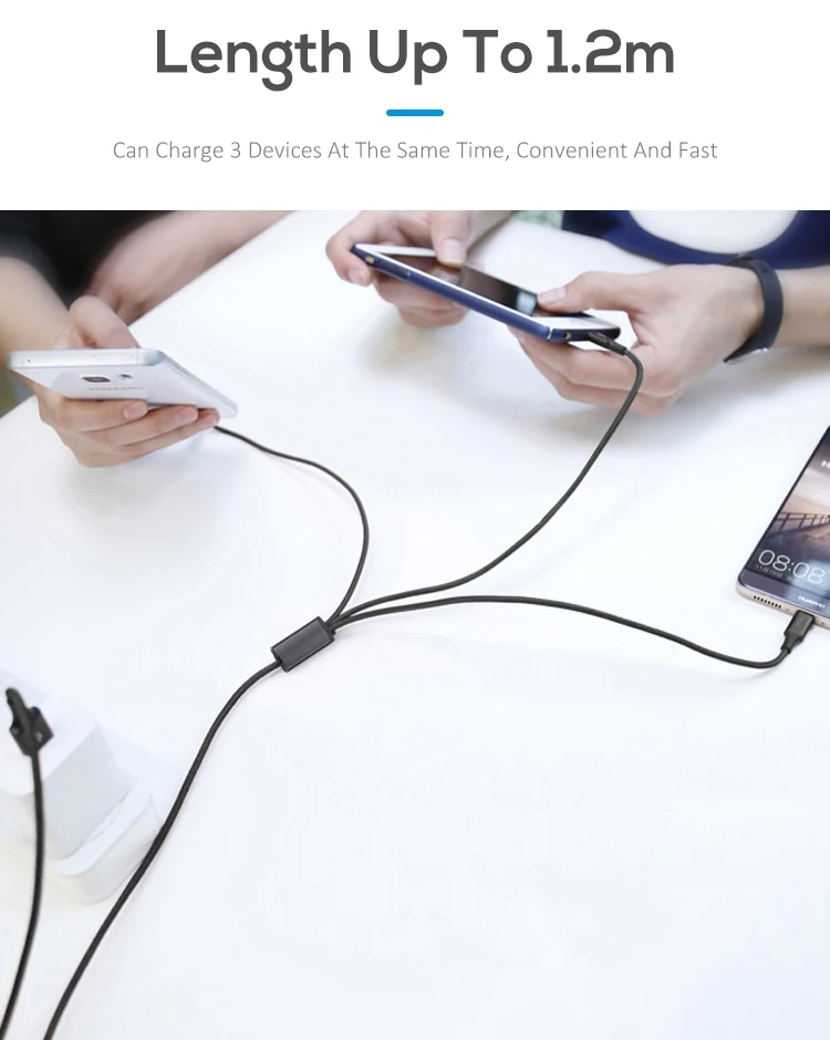 3 в 1 USB кабель мульти микро USB кабель Тип C Быстрая зарядка кабель для iPhone 6S 7 8 XS 11 Pro samsung S9 S10