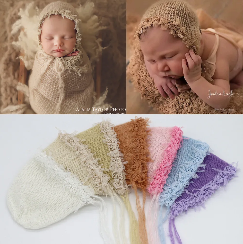 

Ylsteed Crochet Newborn Mohair Hat Baby Photography Props New born Photography Accessories Crochet Tricot Accessoires