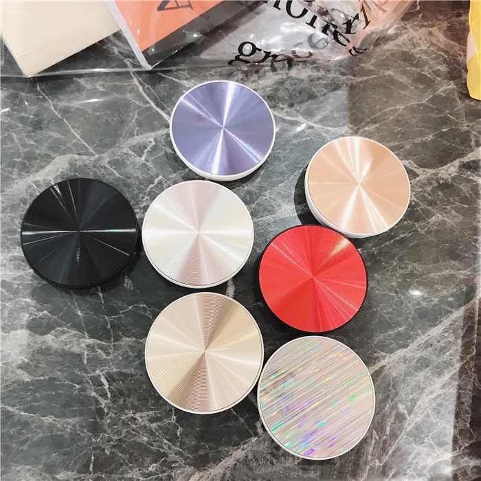 

socket Round Phone Stand Metal Color Solid Design for Iphone New Trend Mobile Holder Car Or Desk Any Direction