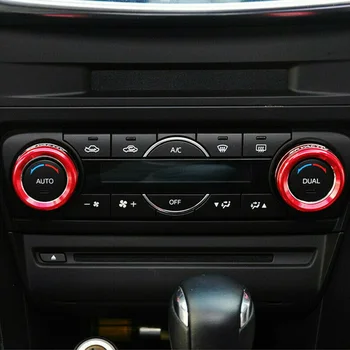 

Interior AC button trim For 3 6 cx-5 / cx-9 Decal 3pcs Auto Air-Condition