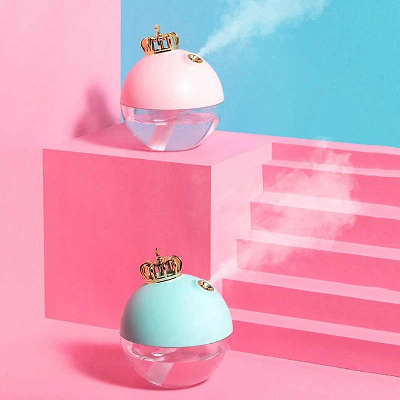 Mini Size Cute USB Crown Humidifier Office Desk Humidifier for Bedroom Home Office Car USB Room Humidifier