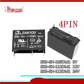 

10pcs/lot 100%Original New Relay SRB-SH-112DM1 12VDC SRB-SH-105DM1 5VDC SRB-SH-124DM1 24VDC SRB SH 112DM1 12V 5V 5A 4PIN