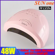 SUNone светодиодная УФ-лампа для ногтей 24/машинка для стрижки 48 Вт светодиодный Сушилка для ногтей белый светильник УФ лампа терапия лампа для лечения ногтей машина для ногтей, фрезер инструмент сушка светильник