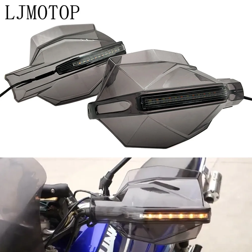 

Motorcycle Hand Guard Handle Protector HandGuards with LED Signal Light For Kawasaki GPZ500S/EX500R NINJA NINJA 650R/ER6F/ER6N
