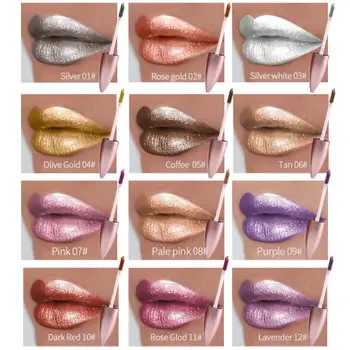 

12color High-gloss Lip Gloss Velvety Lipstick Waterproof Lip Not Easy To Stick Cup Long-lasting Moisturizing Makeup Cosmetic