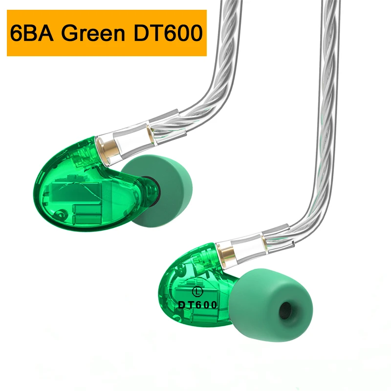 NICEHCK DT600 6BA/DT500 5BA/DT300 Pro 3BA привод Внутриканальные наушники 6/5/3 сбалансированные