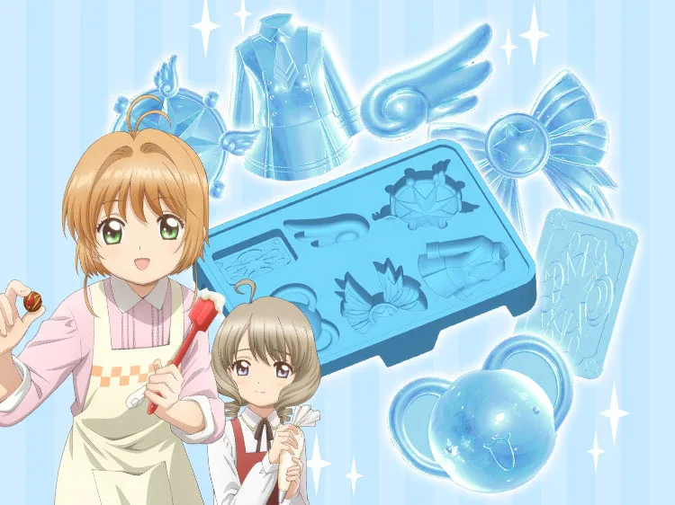 Сейлор Мун cardcaptor sakura прозрачные карты большой силиконовый антипригарный лоток для льда Отличная форма для шоколадных конфет желе и мыла
