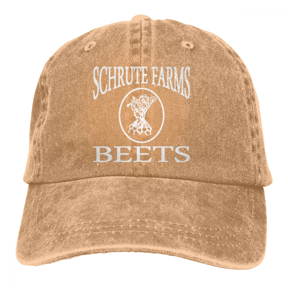 Schrute Farms Beets Casquette темно-синие унисекс Мужские Женские джинсовые бейсболка с ремешком кепки Регулируемая шляпа для гольфа папа - Цвет: Хаки