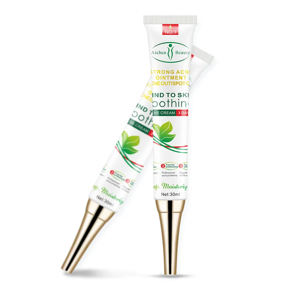 Aichun beauty, очищающий крем для лица от акне, уход за кожей, удаление комедона, прыщей, средство для снятия крема, лечение акне