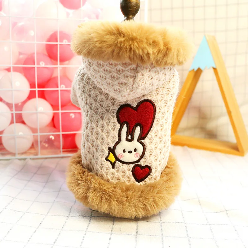 Теплые пальто для собак на осень и зиму новейшая шерсть домашних животных