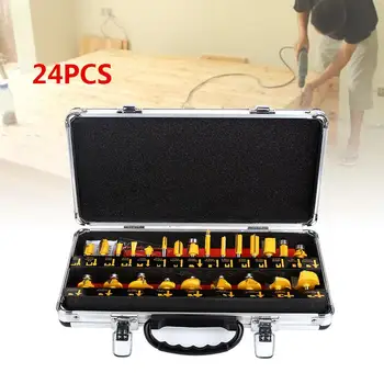 

Aluminum Box Gadget Cork Drilling Milling Cutter Suit Cutter Bit Strong Milling Cutter Hinged Hole