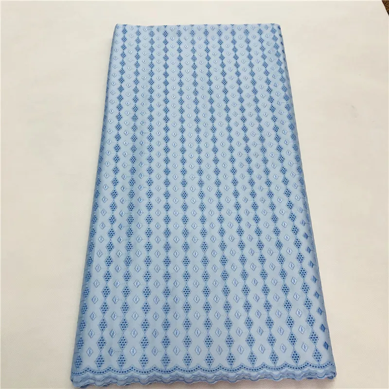 Горячая нигерийский хлопок польский ткань для мужчин высокого качества Швейцарский полированный кружевной Материал 5 ярдов с камнями HL041003