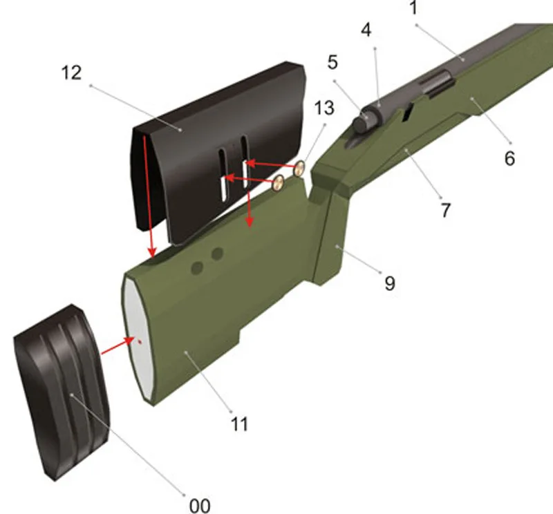 1:3 M40A3 снайперский пистолет emulatory DIY 3D бумажная карточка модель Конструкторы развивающие игрушки военная модель строительные игрушки