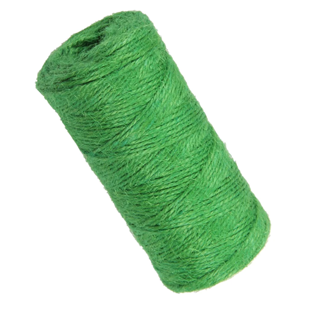 1Roll of 328ft  Jute Cord String Durable Gift Wrapping Twine Rope Arts Crafts DIY Accessory