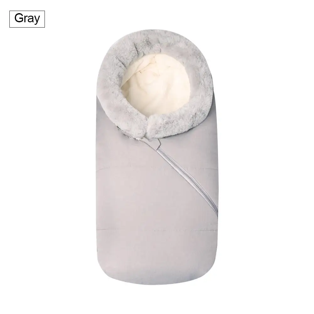 Высококачественный Зимний водонепроницаемый спальный мешок для малышей, плотный теплый спальный мешок для младенцев, переносная коляска, одеяло для прогулок на открытом воздухе - Цвет: C