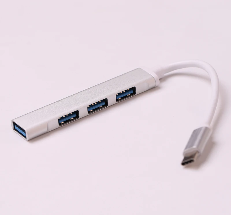 USB 3,0 type C на 4 порта USB 3,0 концентратор для MacBook Pro ноутбука планшета компьютера ПК OTG телефона для U флэш-диск USB мышь клавиатура и т. Д