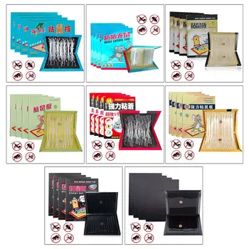 

5Pack Mouse Trap - Mouse Glue Trap Rat Glue Trap with Strong Sticky Board Glue Board for Mice Rats Rodents Cockroache