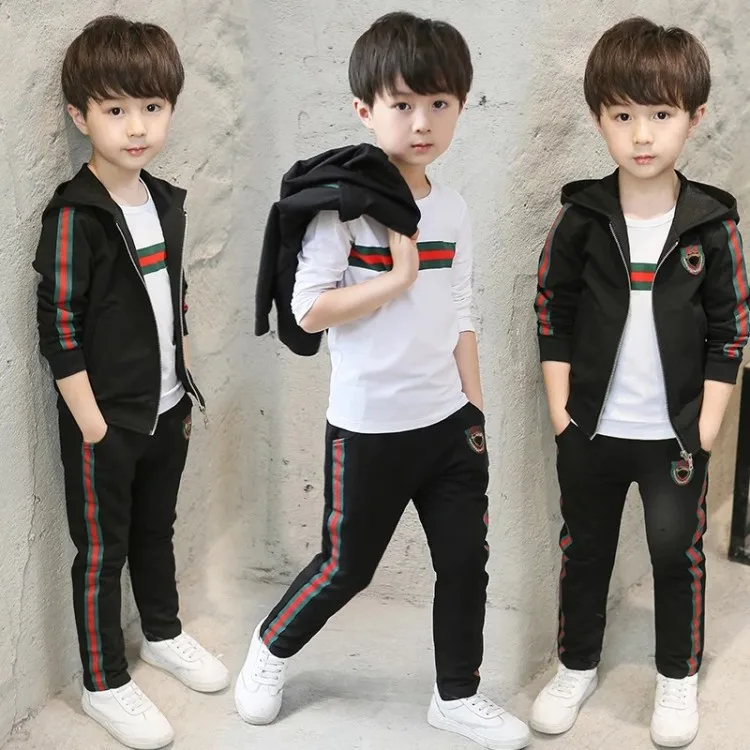 

Spring And Autumn 6 Boys' Clothes 7 Spring 8 CHILDREN'S 9 Boy 10 Wei Clothes 5 Sports Three-piece Set-5 to 12-Year-Old 11