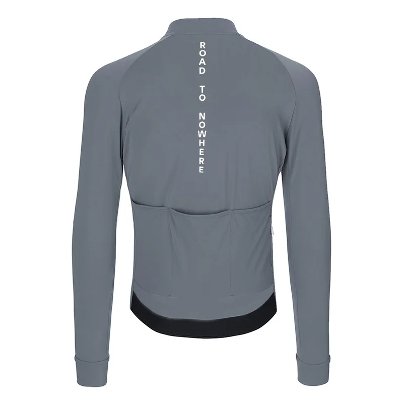 Ropa ciclismo invierno hombre termica зимняя одежда для велоспорта серая мужская велосипедная одежда термофлисовый топ с длинными рукавами