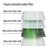 Kpop Cotton Black Mask Mouth Face Mask Anti Dust Mask with 2pcs Activated Carbon Filter Korean facemask Washable Face Mask 5
