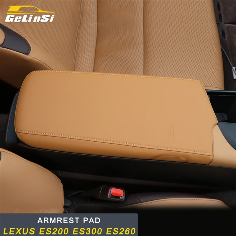

GELINSI Car Care Armrest Box Protector Cover Leather Mat Pad Cushion for Lexus ES 2018 ES200 ES300 ES260