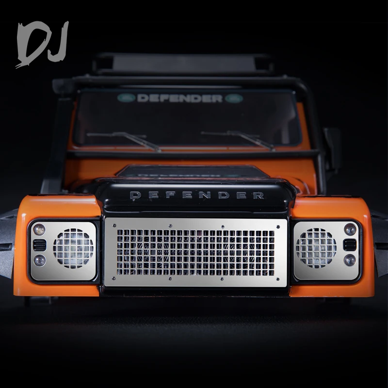 

1/10 Simulation Climbing Car Traxxas Trx4 Defender Metal Simulation Front Grille Net Protective Lampshade Front Face Decoration