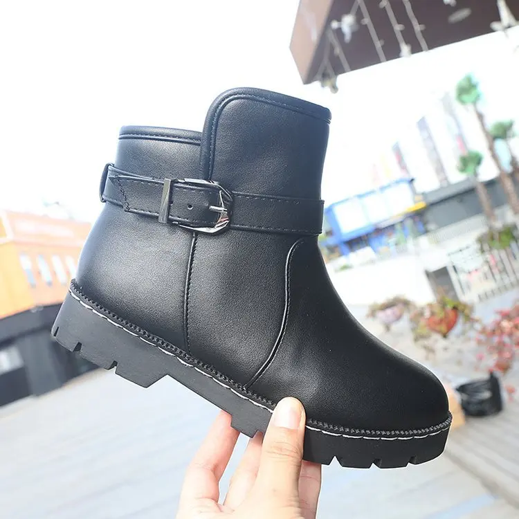 

NKLSA 2019 Women Martin Boots Autumn Winter Boots Classic Snow Ankle Boots Winter Suede Warm Fur Plush Women Shoes 35-46