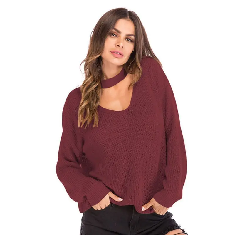 spring and autumn new sweater sweater women's wear neck V-neck loose sweater large size top sueter mujer invierno 2018 spring and autumn new sweater sweater women's wear neck V-neck loose sweater large size top sueter mujer invierno 2018