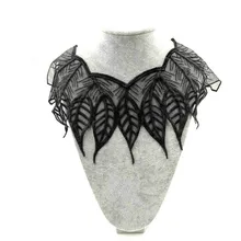 Вышивка шеи воротник diy Ложные воротнички Водорастворимая москитная сетка Женская бутоньерка трехмерные кружевные аксессуары