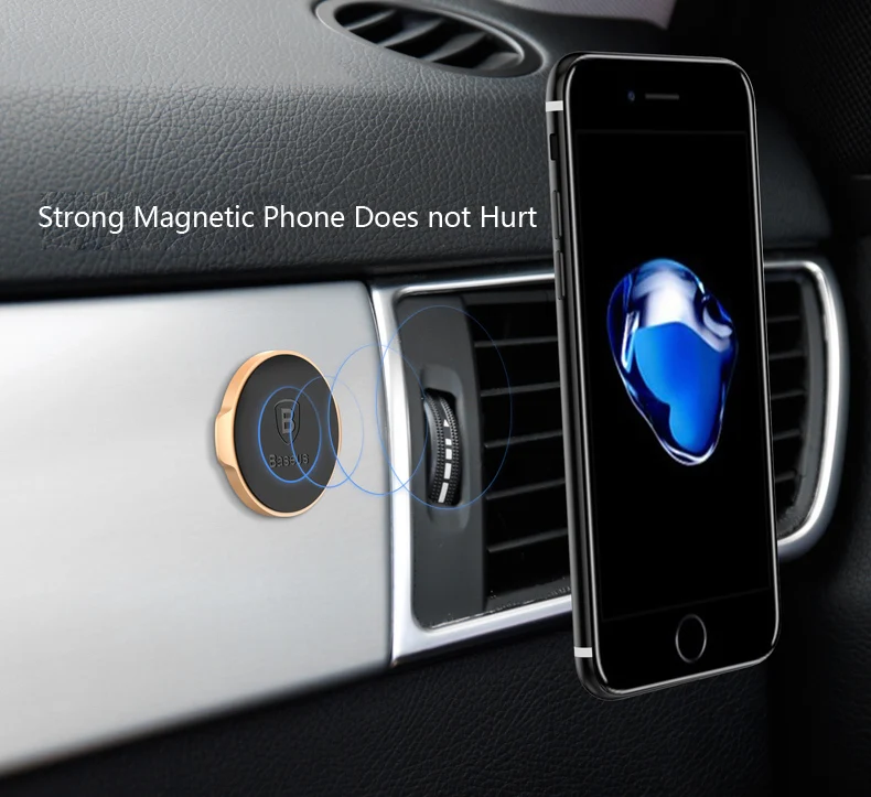 Baseus Magnetic Disk For Car Phone Holder 2 pieces Use Magnet Mount Mobile Phone Holder Stand Metal & Leather Iron Sheets Plate mobile holder for wall