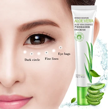 

20g Aloe Vera Eye Cream Remove Dark Circles Puffiness Refreshing Eye Care Serum Anti Wrinkles Hydrating Eyes Ageless Cream TSLM1