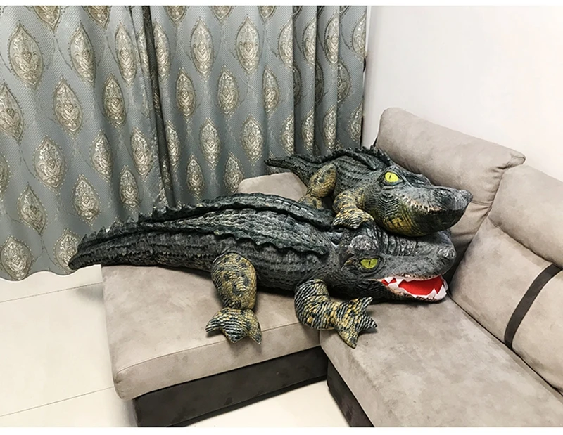 simulation animal crocodile doll plush toy leisure sleeping pillow giant cute alligator toys creative gift decoration 79inch 200cm DY50749 (9)