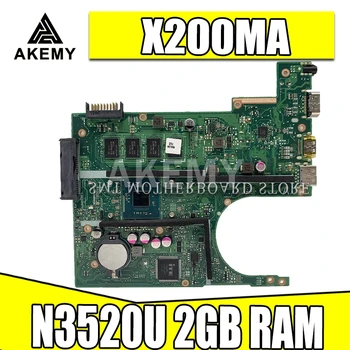 

X200MA Motherboard REV.2.1 N3520/2GB RAM For ASUS F200MA F200M laptop Motherboard X200MA Mainboard X200MA Motherboard 100% OK