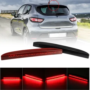 

1pc Car Tail Light High Mount LED 3rd Rear Third Brake Light Stop Lamp for Renault for Clio Mk II III 1998-2014 Black/Red