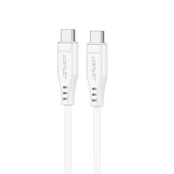 ACEFAST USB - C to USB - C Fast Charging Cable, 60W PD High - Speed Data Cord - 1.2m (White)