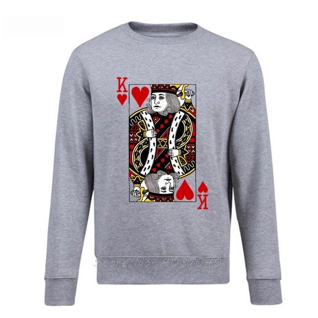 New Men's O-Neck Hoodies King Of Hearts Playing Card Make At Hoodie  Harajuku Autumn Spring Men Women Casual Pullovers Sweatshirt - AliExpress