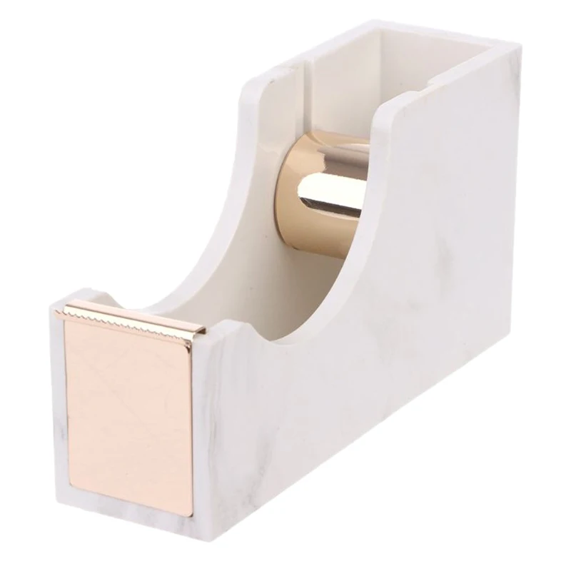 

Marble Desktop Adhesive Tape Dispenser Cutter Core Office School Supplies