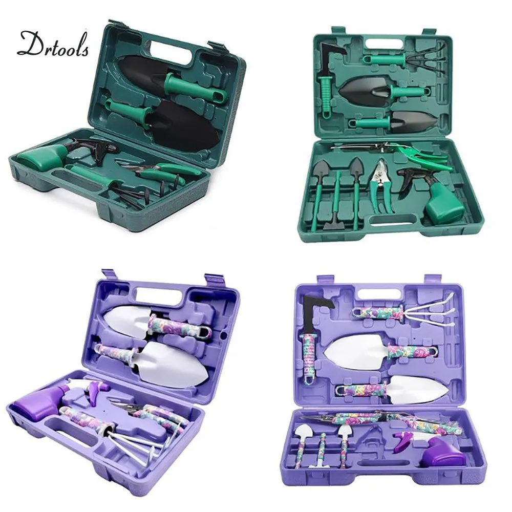 

5 pieces / 10 pieces (each set) potted flowers planting gardening planting tools mini garden tool set dark green / purple new
