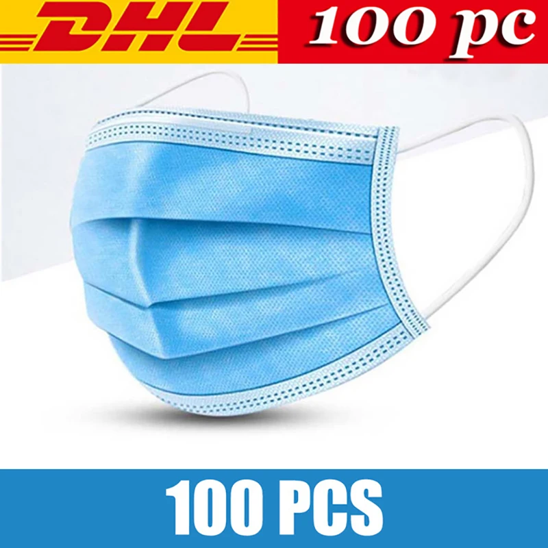 

Mouth Mask Disposable Mask 3 Layer Antivirus Anti Dust Air Pollution Mask Nose Protection Mask FFP2 Non-Woven Face Mask Fabric